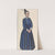 Woman in blue dress by Sergey Yurievich Sudeikin