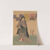 Woman in Gray Robe, Hair Down by Toyokuni Utagawa