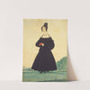 Woman in Landscape Holding Red Book  by Jacob Maente