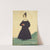 Woman in Landscape Holding Red Book  by Jacob Maente
