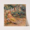 Woman in Pink and Yellow in a Landscape (Femme en rose et jaune dans un paysage) (c. 1917–1919) by Pierre-Auguste Renoir
