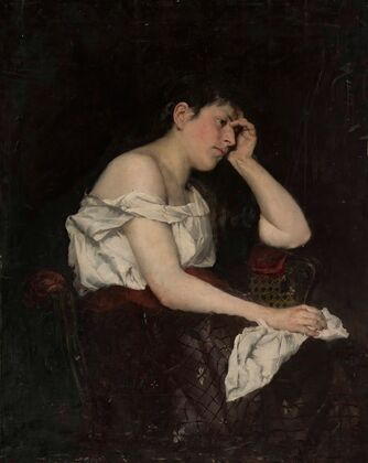 Woman in reverie