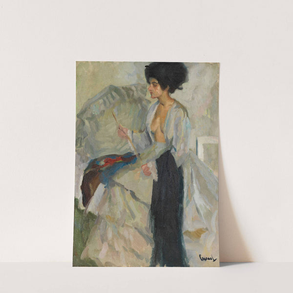 Woman in the studio (1915) by Edward Cucuel