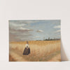 Woman in wheat field by Luis Astete y Concha