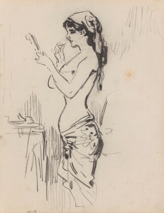 Woman Making Toilet