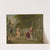 Woman, man, and children at bench in garden (1914) by Kunstanstalten A.G.