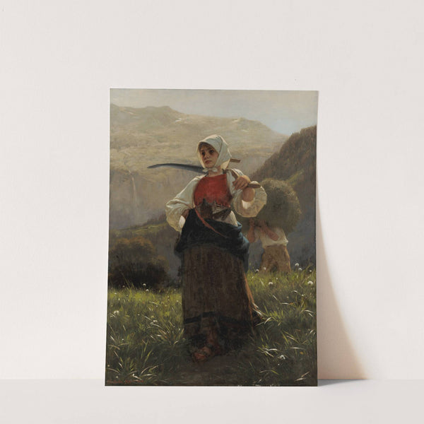 Woman of the Haslital, Returning from the Hay Harvest by Carl Diethelm Meyer