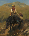 Woman of the Valais with Two Children on a Mule
