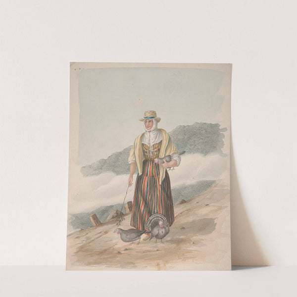 Woman of Ycod el Alto, Tenerife (1828) by Alfred Diston