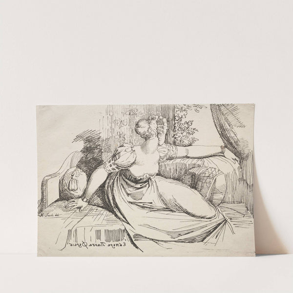 Woman on a Sofa by Henry Fuseli