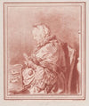 Woman playing cards (1770)