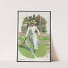 Woman playing tennis by Andreas Bloch