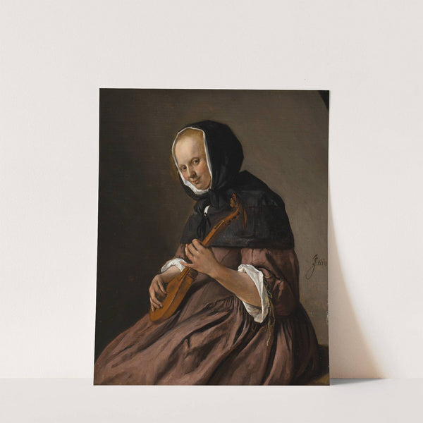 Woman Playing the Cittern by Jan Steen