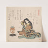 Woman Playing the Tsuzumi (ca. 1800) by Kubo Shunman