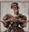 Woman Presenting Holiday Platter