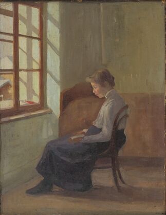 Woman Reading at the Window