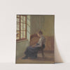 Woman Reading at the Window by Eduard Putra