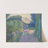 Woman Seated in a Garden (1914) by Frederick Carl Frieseke