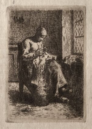 Woman Sewing (1855)