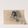 Woman Sewing and Child by Jakob Smits