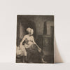 Woman sitting half dressed beside a Stove by Rembrandt van Rijn