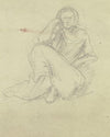 Studienblatt mit sieben Köpfen, darunter der Tod (1513-15)