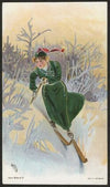 Woman skiing