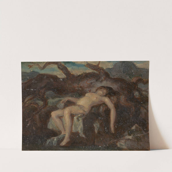 Woman Sleeping in the Nude in a Wooded Landscape by Robert Smirke