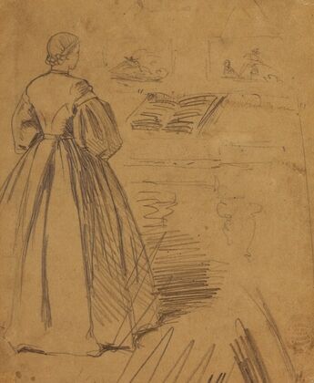 Woman Standing Before a Piano