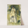 Woman Standing by a Tree by Pierre-Auguste Renoir