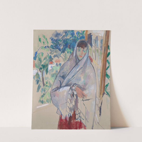 Woman standing in front of the window (white shawl) (1914) by Rik Wouters