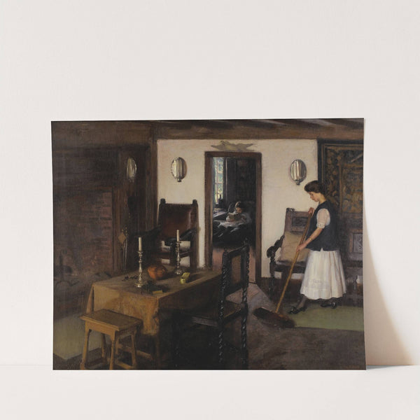 Woman Tidying the Kitchen by John Hubbard Rich