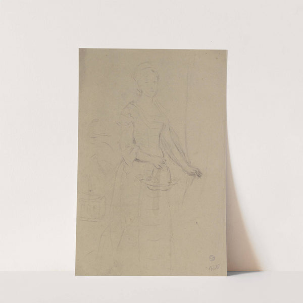 Woman to the left by Otto Scholderer