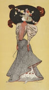 Woman wearing a large hat