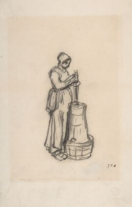 Woman with a Churn