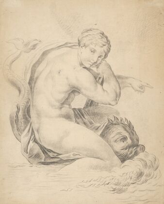 Woman with a dolphin