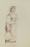Woman with a Tambourine (verso) (c. 1860)