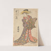 Woman with Court Costume with Elaborate Head Dress by Toyokuni Utagawa