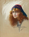 Woman with Flowing Hair