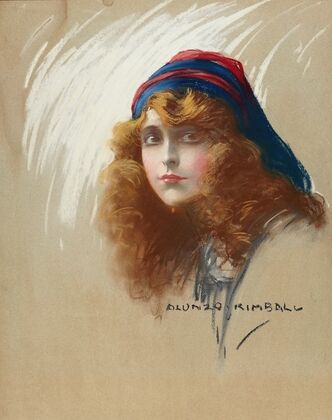 Woman with Flowing Hair