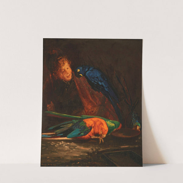 Woman with Macaws by George Luks