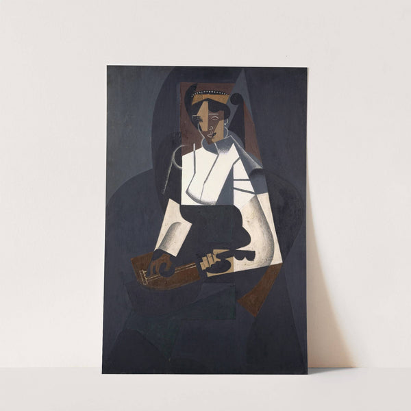 Woman with Mandolin by Juan Gris