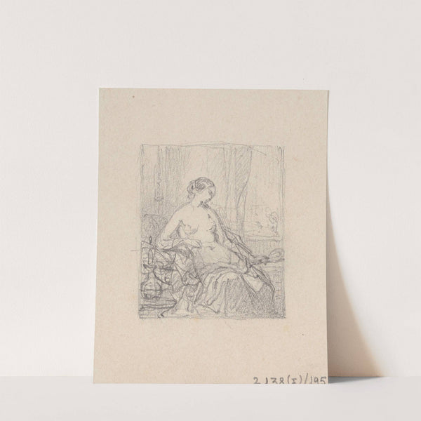 Woman with mirror by Nicaise De Keyser