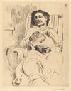 Woman with Needlework (Frau mit Handarbeit) (1912)