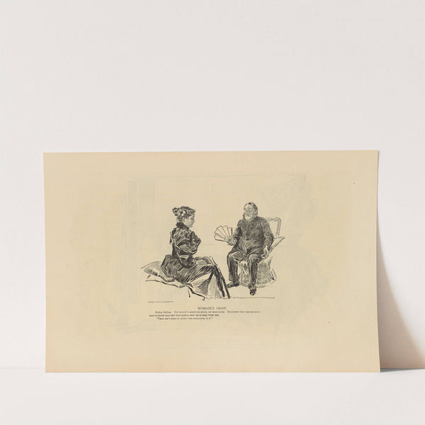 Womanly grief (1893-1900) by Charles Dana Gibson