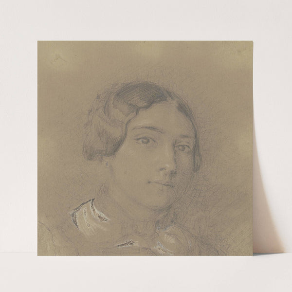 Woman&#8217;s head (ca. 1860 – 1869) by Angilbert Göbel