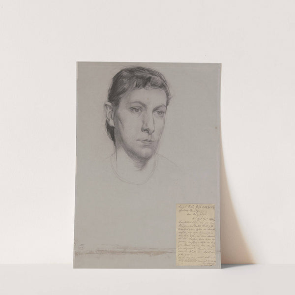 Woman&#039;s head by Fritz Boehle