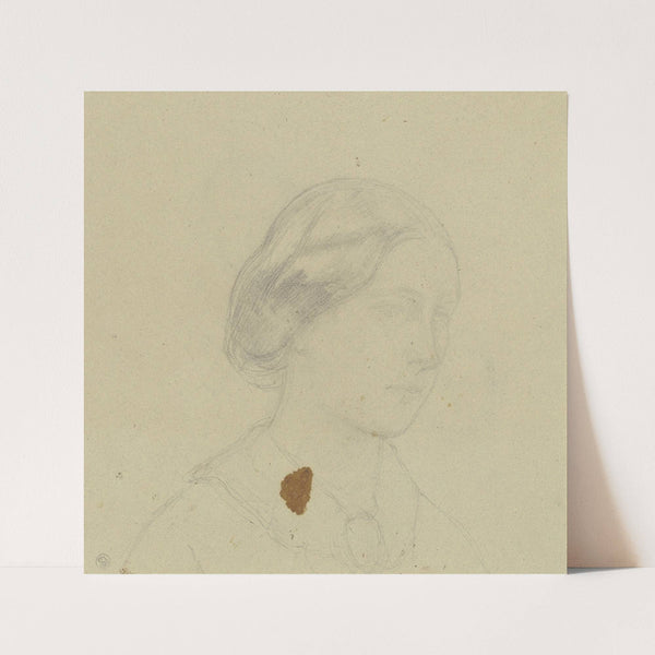 Woman’s head by Jakob Becker