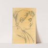 Woman&#039;s Head in Profile by Cyril Kutlík