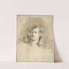 Woman’s head, looking upwards by David Humbert de Superville
